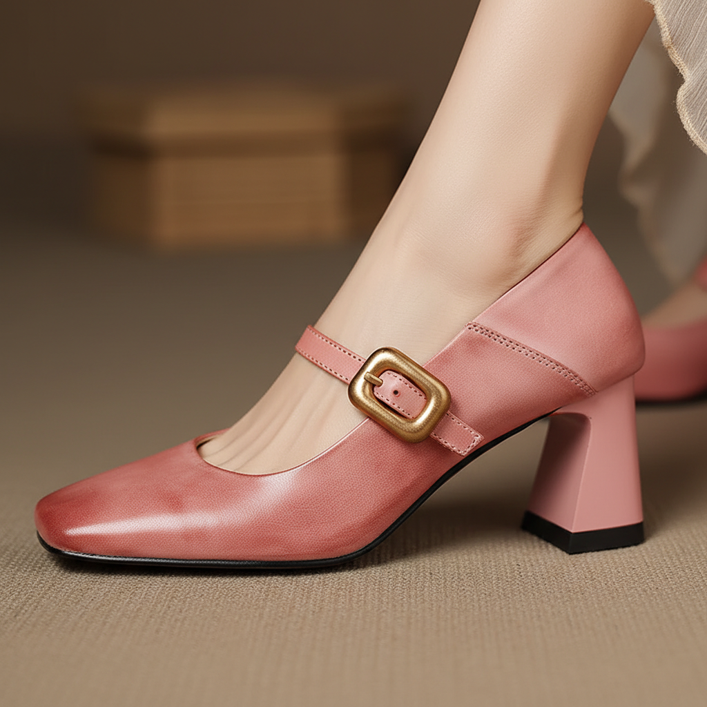 Luna Genuine Leather Heels