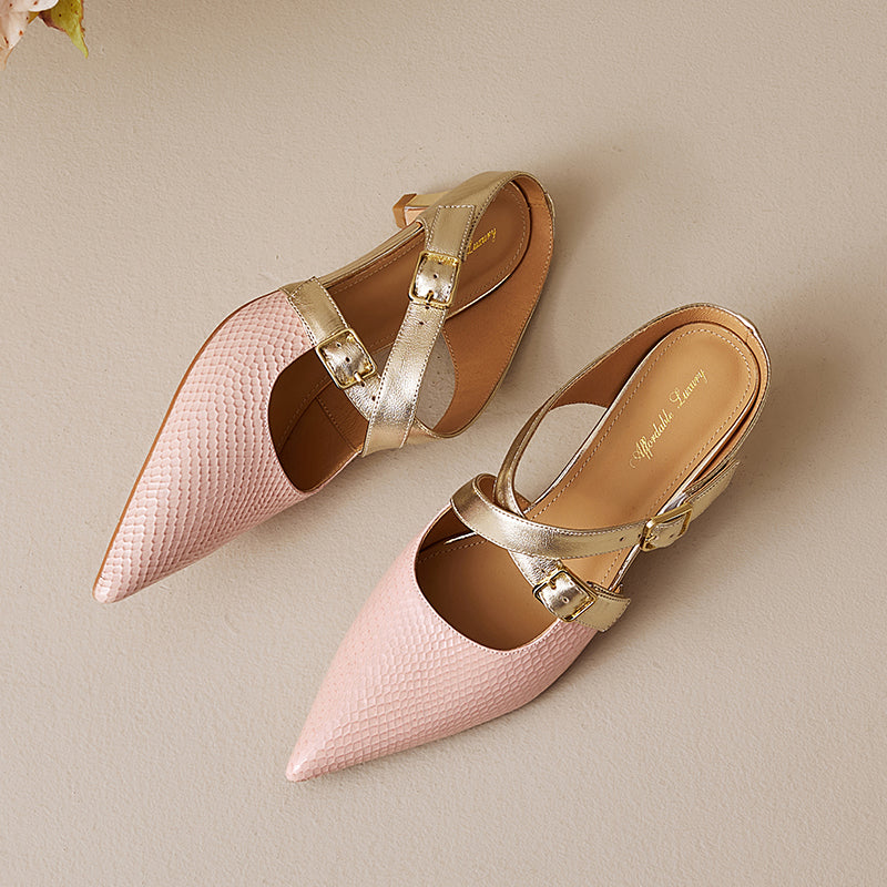 Brielle Genuine Leather Mules