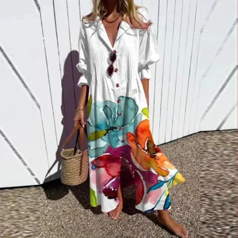 Soleil™ | Breezy Boho Maxi Dress-