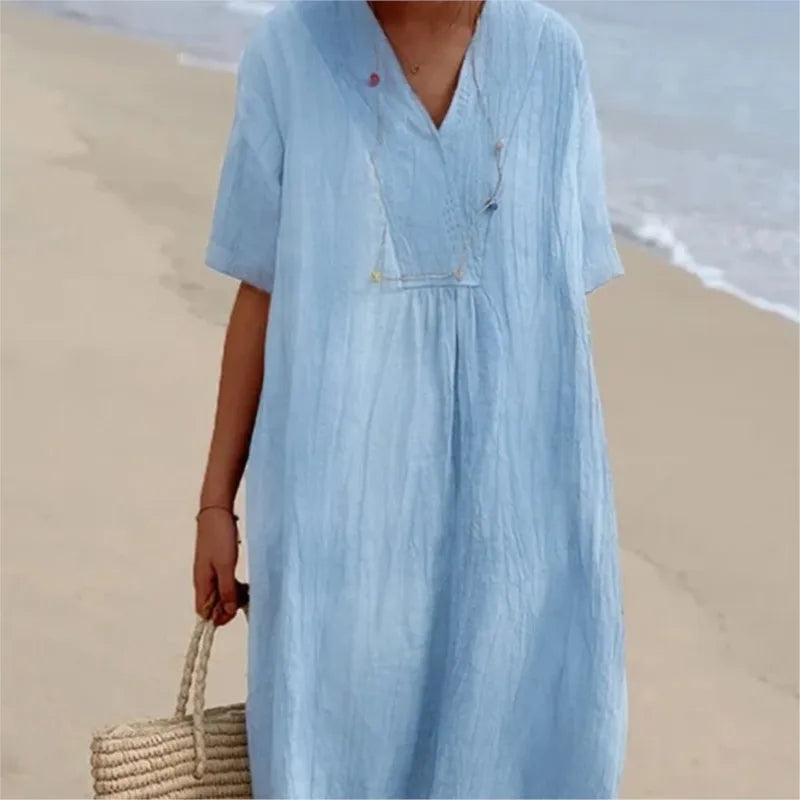 Silvana™ | Relaxed Textured Maxi Dress-