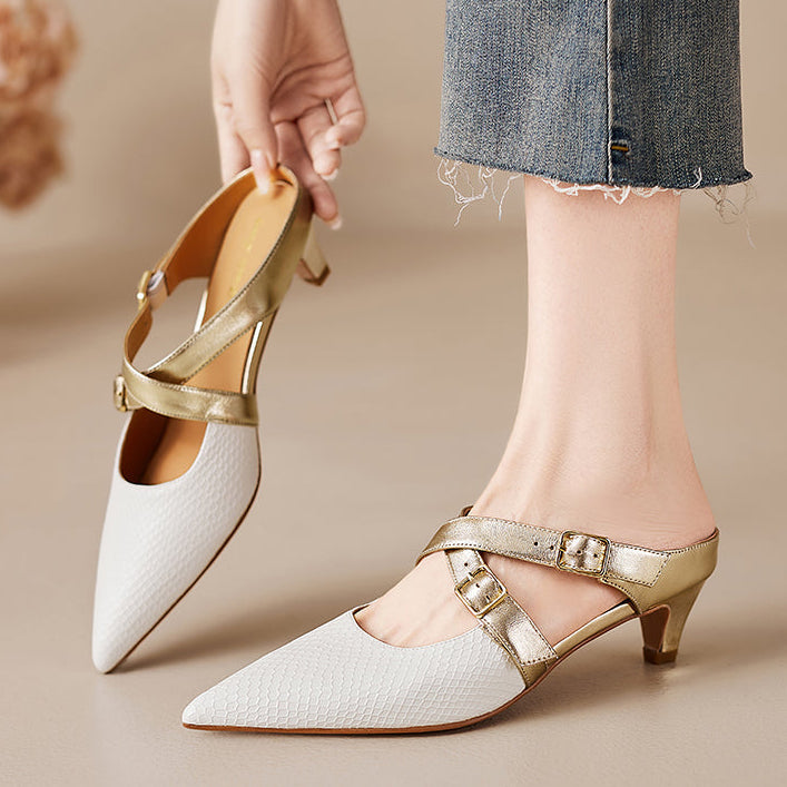 Brielle Genuine Leather Mules