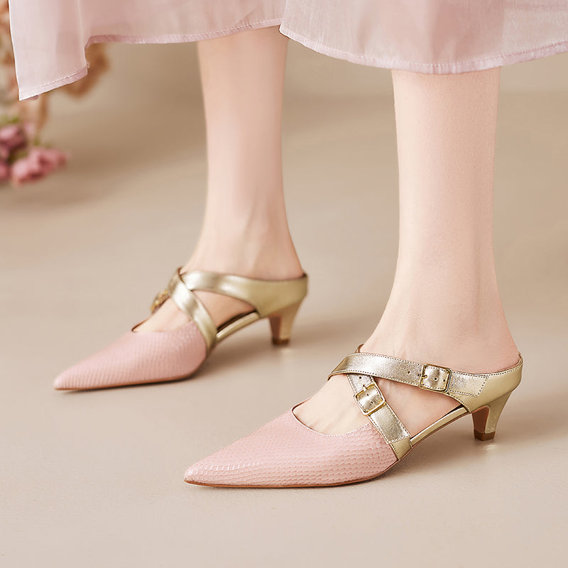 Brielle Genuine Leather Mules
