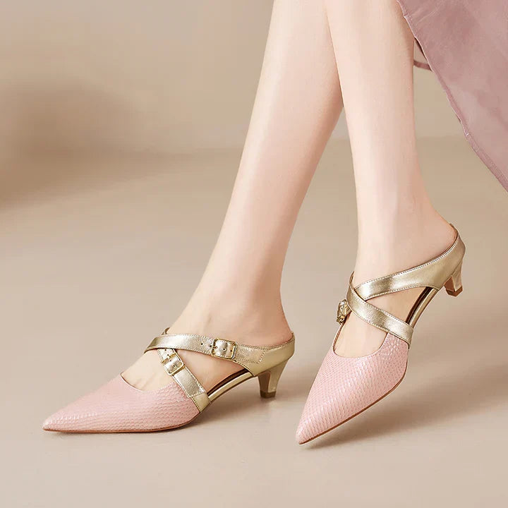 Zelle Genuine Leather Mules