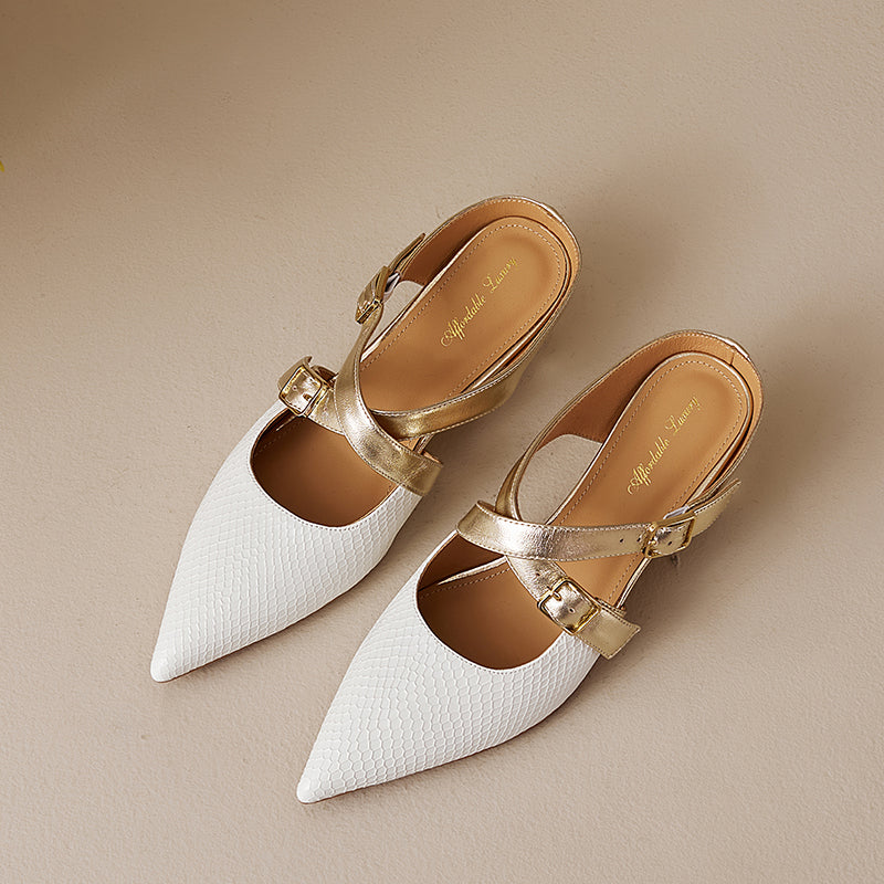 Brielle Genuine Leather Mules