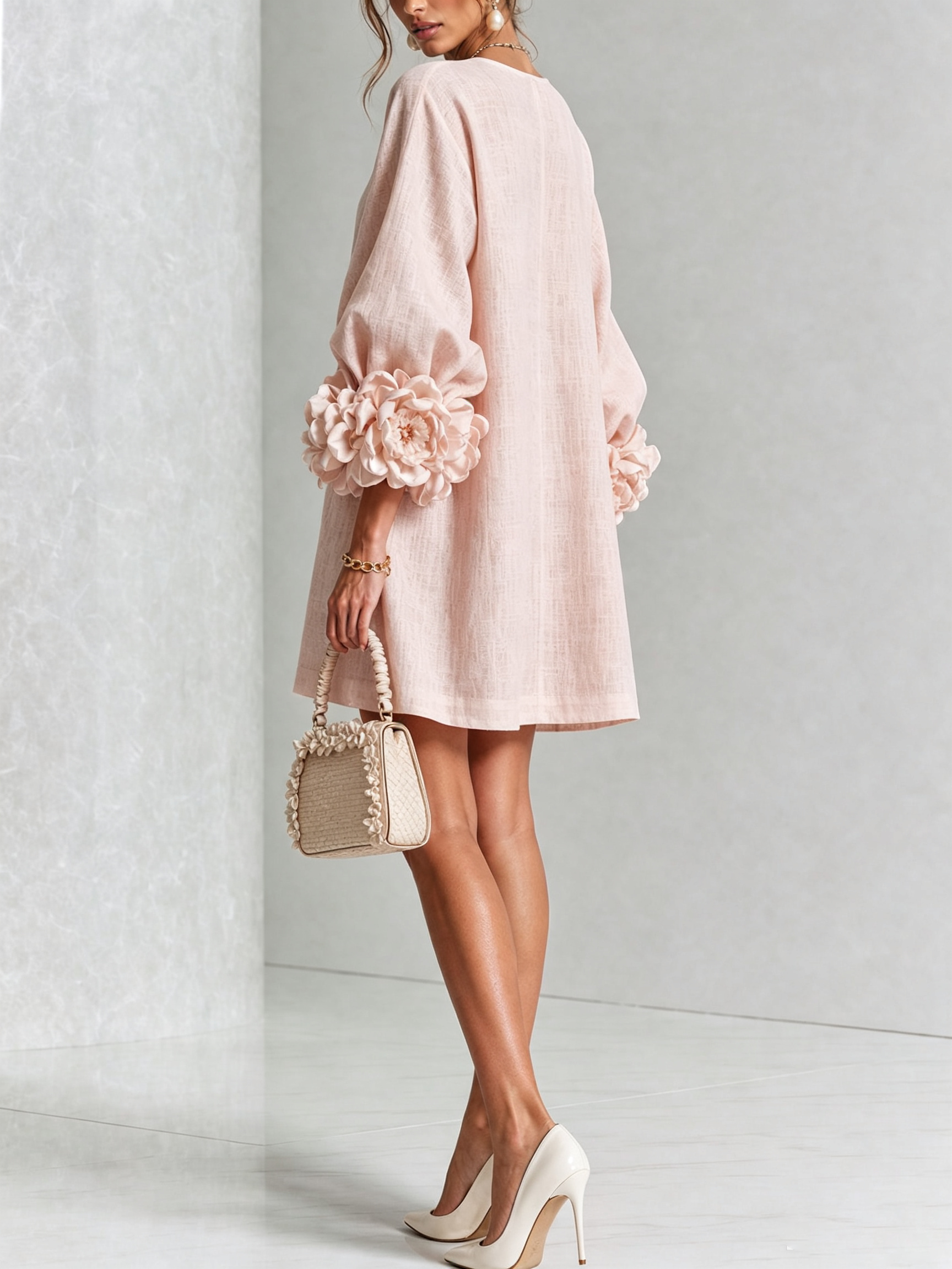 FLORENCE | FLORAL BUTTON-FRONT MINI DRESS