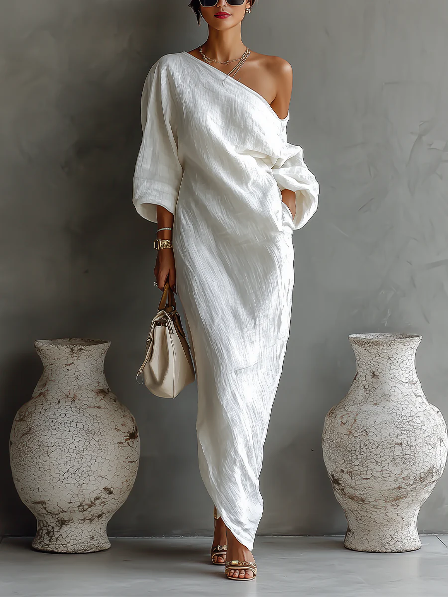 Elise™ | Elegant Asymmetrical Maxi Dress