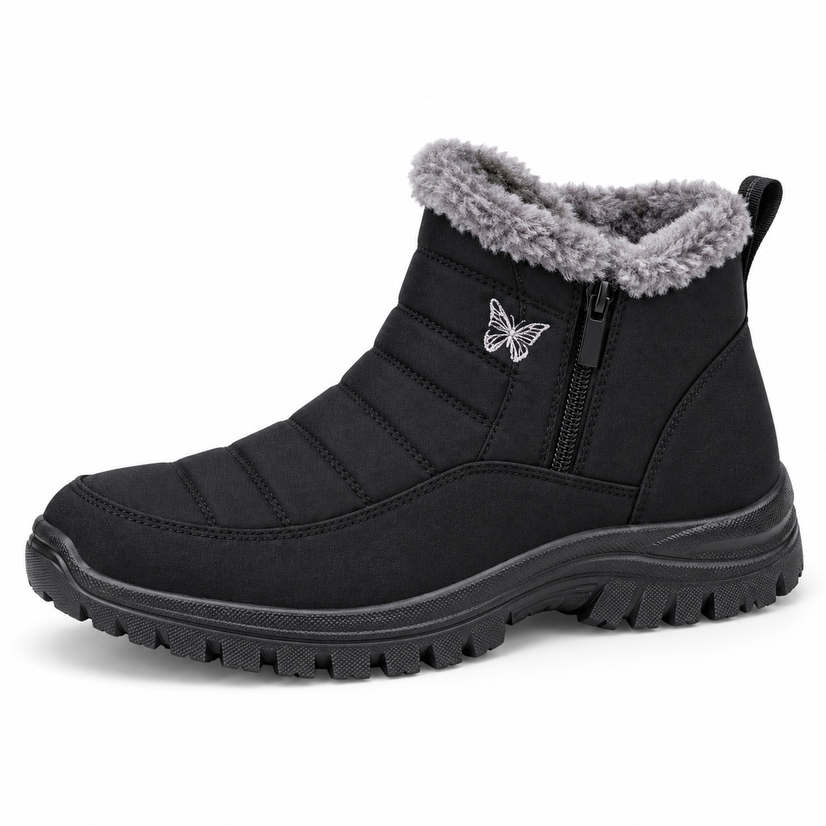 Flora™ | Quilted Waterproof Slip-On Ankle Boots