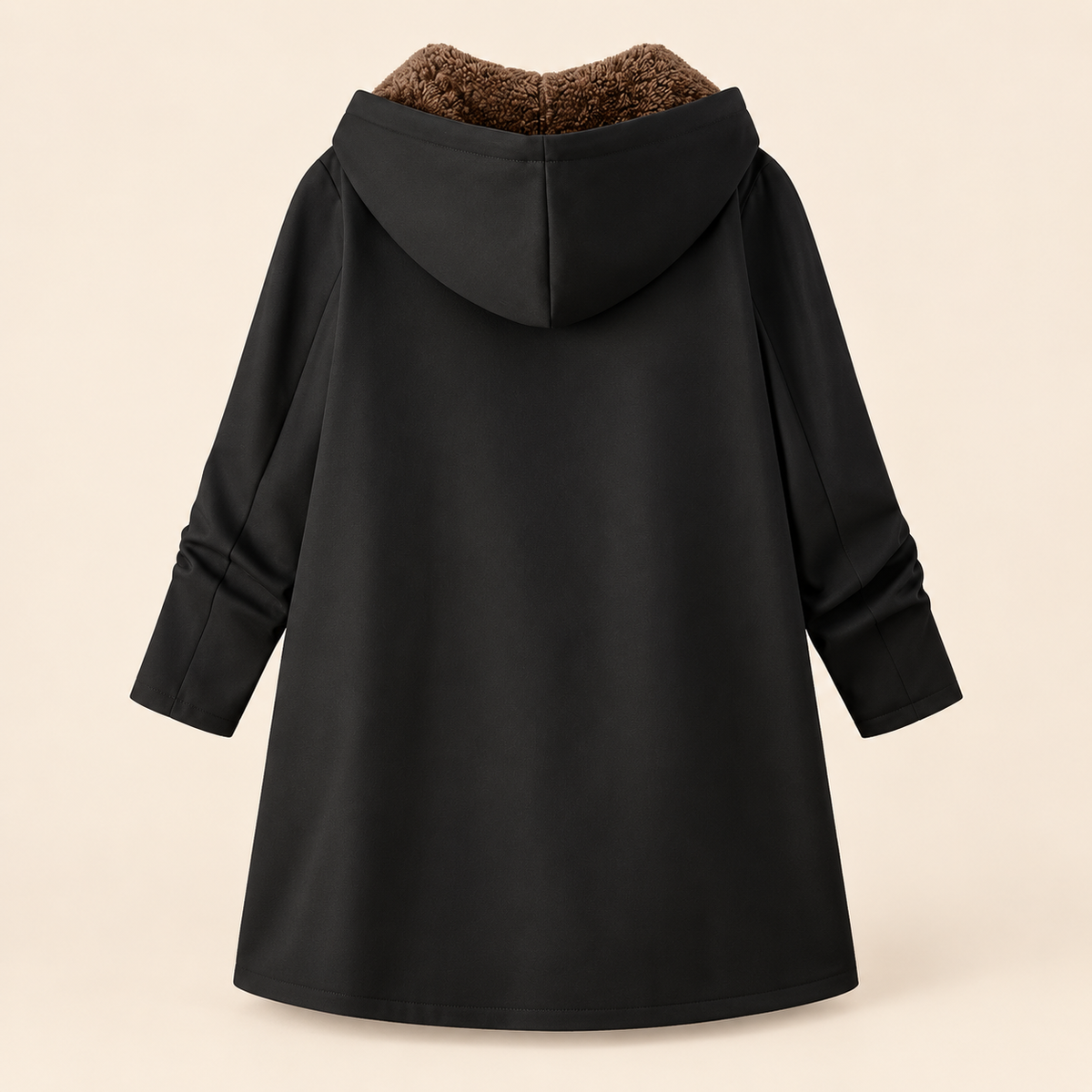 Evelyn | Cozy Sherpa-Lined Hooded Cardigan Coat