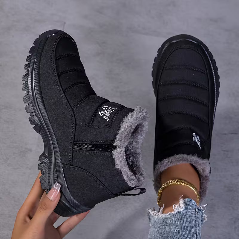 Flora™ | Quilted Waterproof Slip-On Ankle Boots