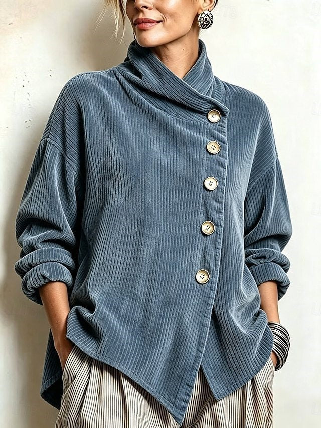 Femke™ Asymmetric Button Top