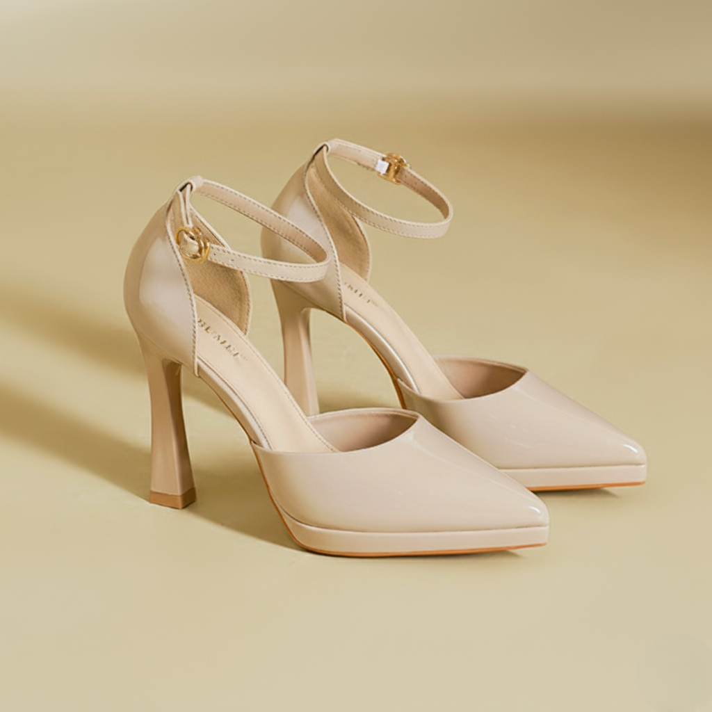 Evette Leather Heels