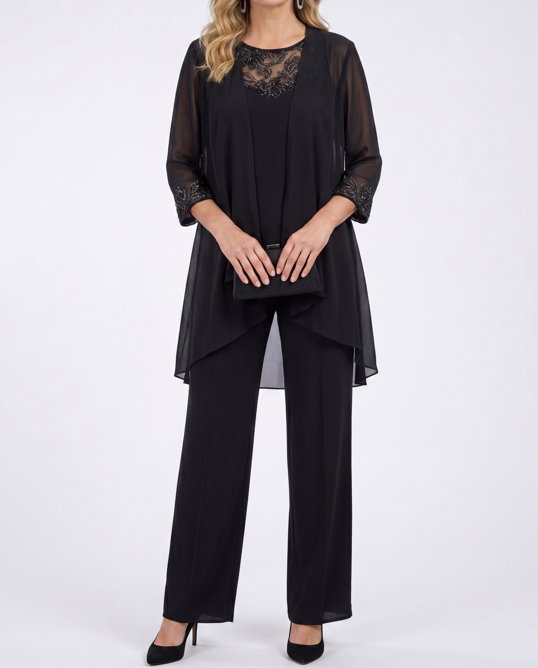 Eleanor™ | Flowing Jacket & Wide-Leg Pant Set