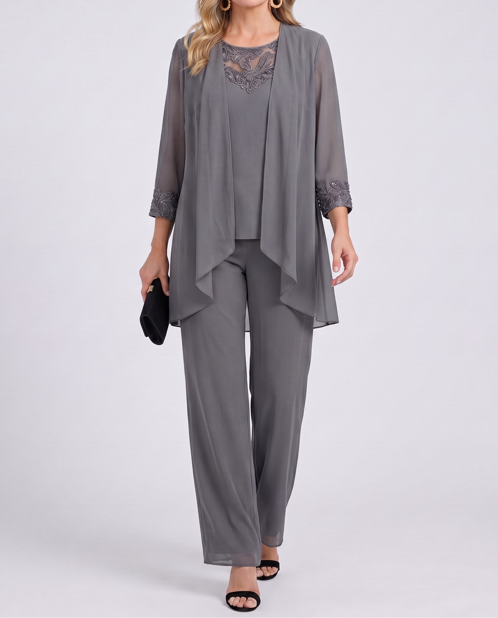Eleanor™ | Flowing Jacket & Wide-Leg Pant Set