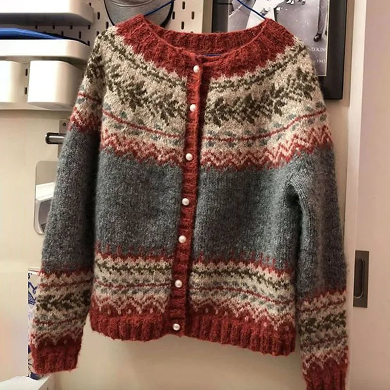 Liliana | Cozy Fair Isle Cardigan