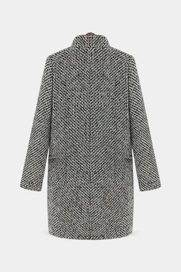 Eleanor – Long Houndstooth Coat
