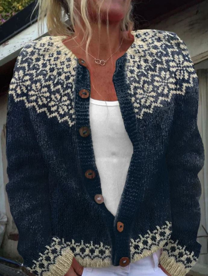 Liliana | Cozy Fair Isle Cardigan
