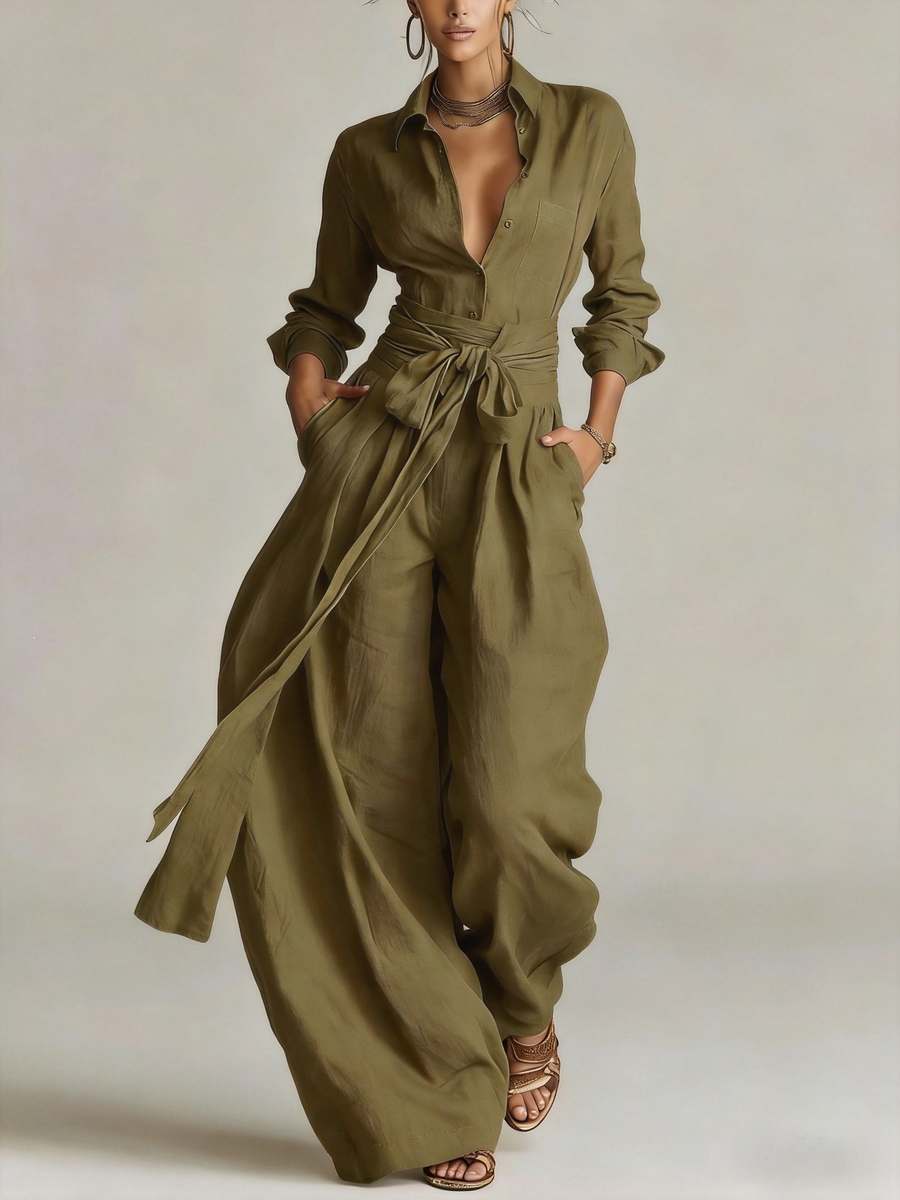 Betty™ Tie-Waist Wide-Leg Two-Piece Set