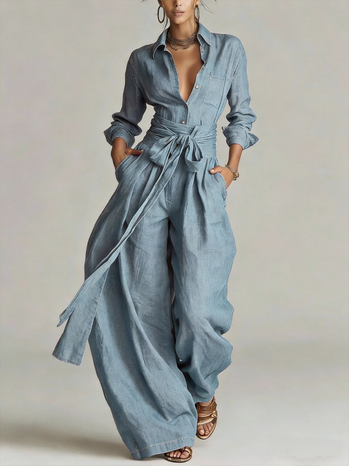 Betty™ Tie-Waist Wide-Leg Two-Piece Set