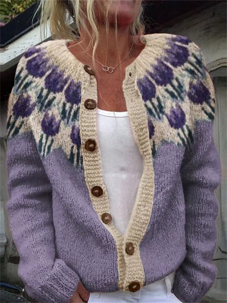 Liliana | Cozy Fair Isle Cardigan