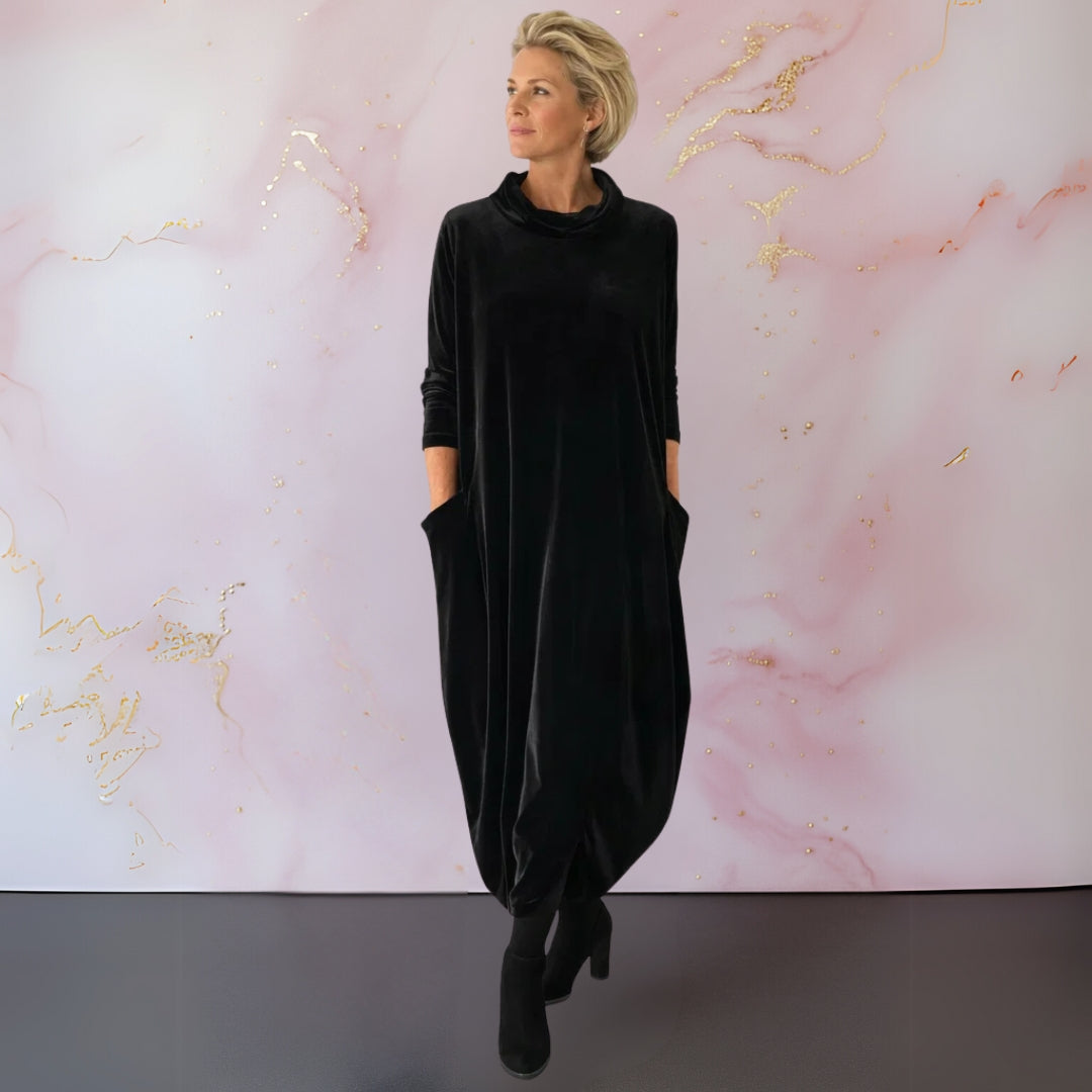 Caroline | Elegant Velvet Maxi Dress