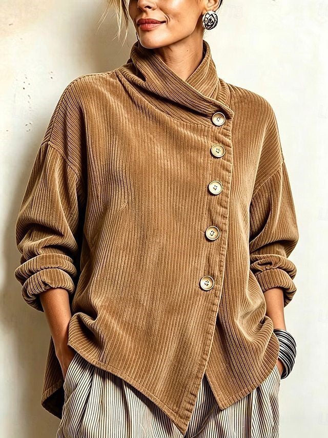 Femke™ Asymmetric Button Top