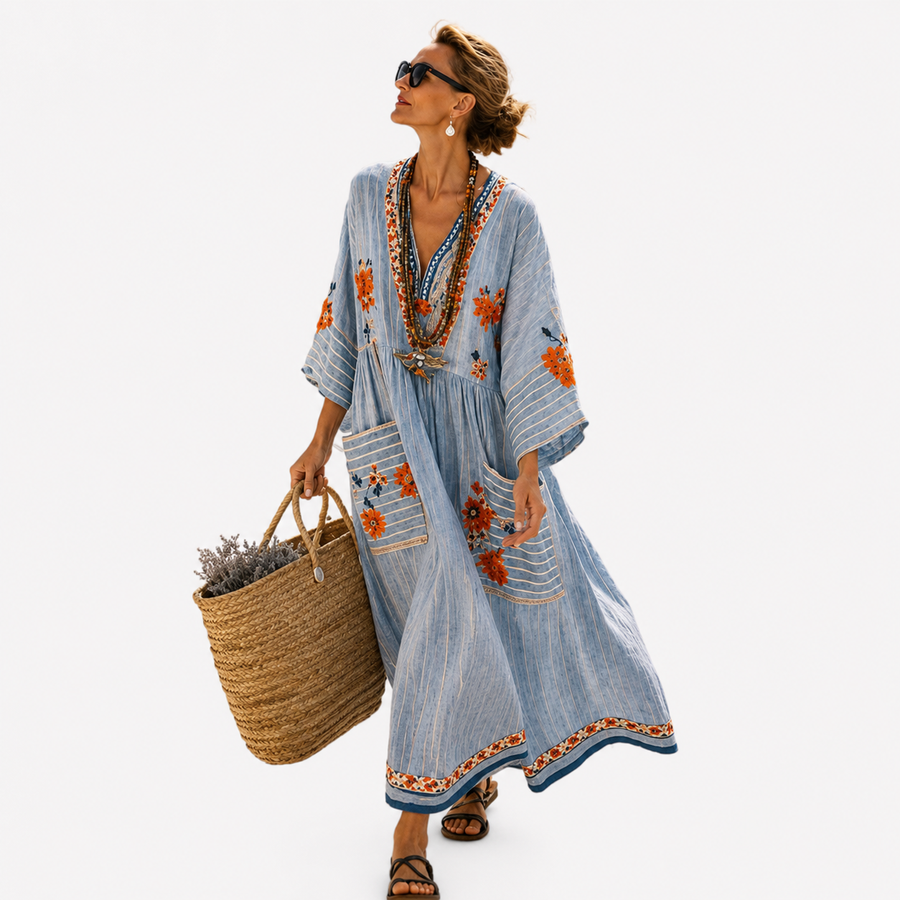 The Perlita™ Embroidered Caftan