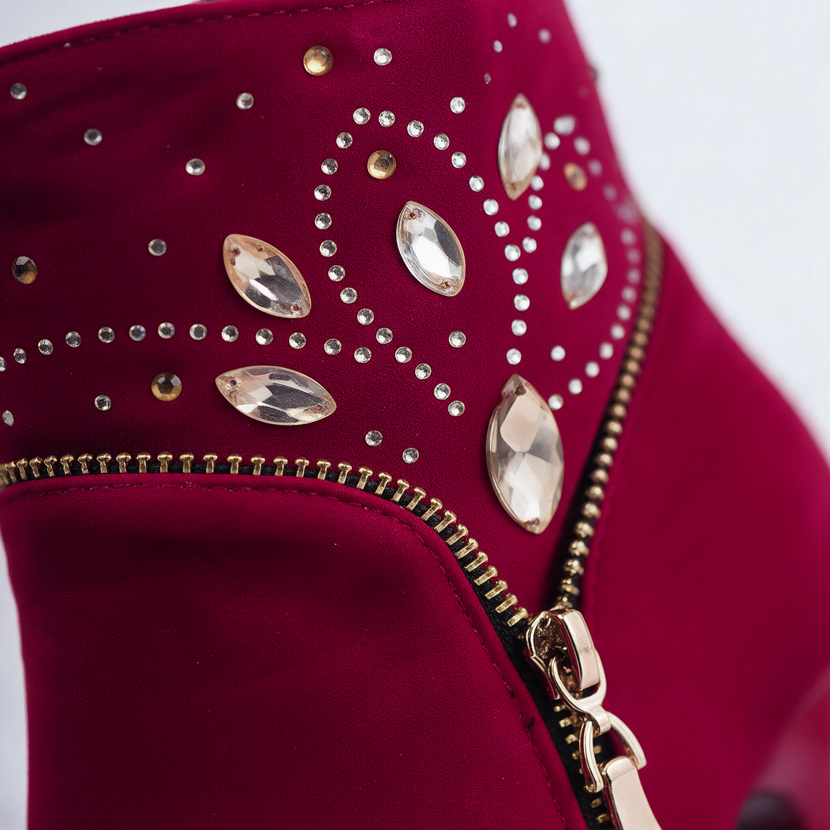 Banff Rhinestone Ankle Boots