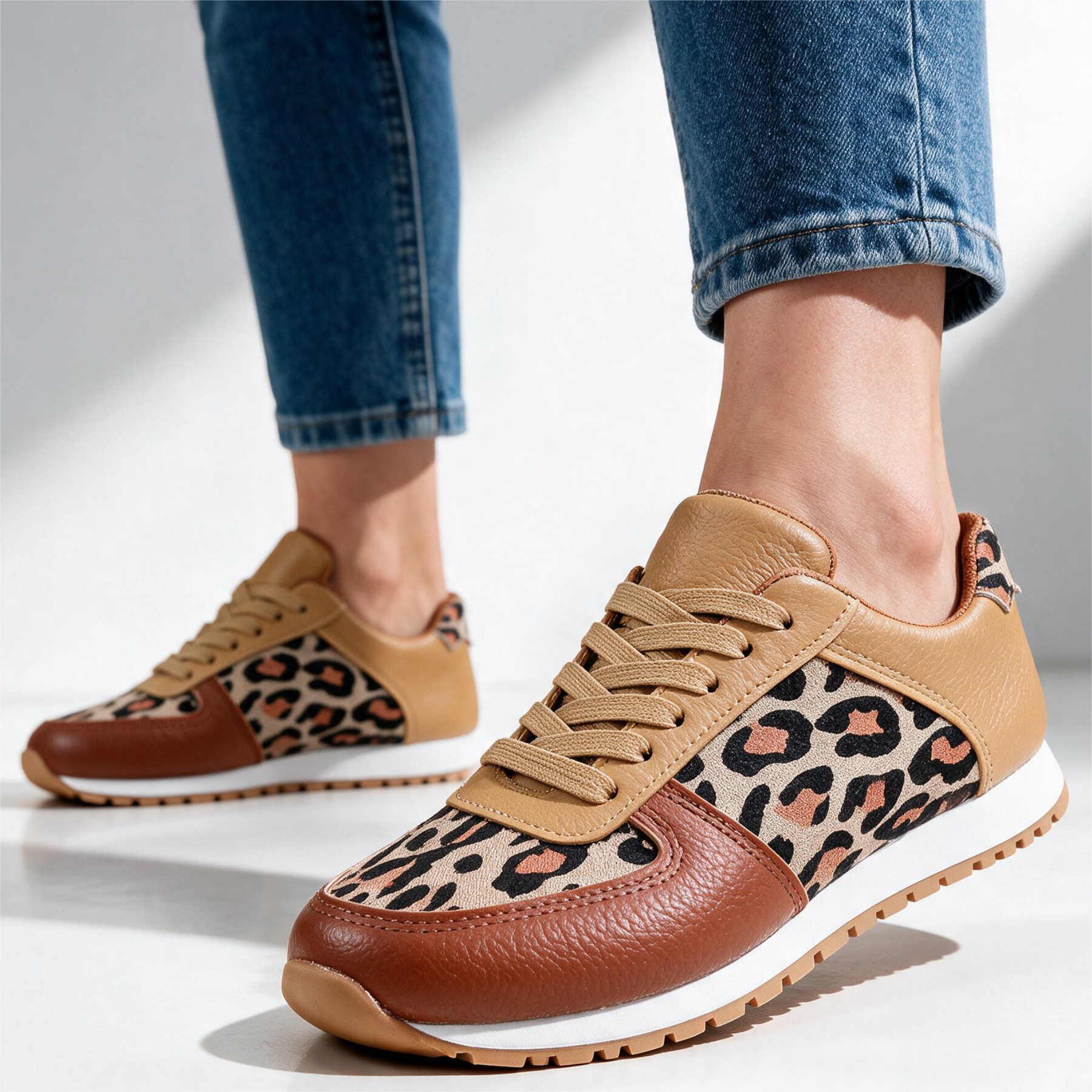 Ella Leopard Sneakers