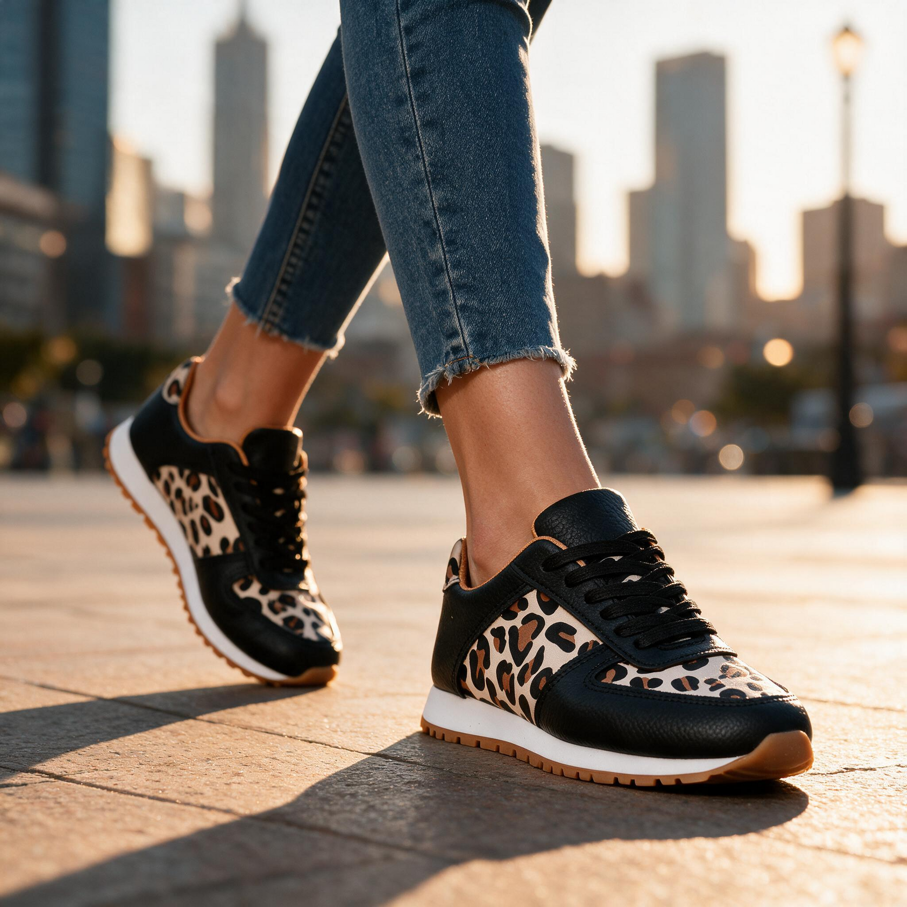 Ella Leopard Sneakers