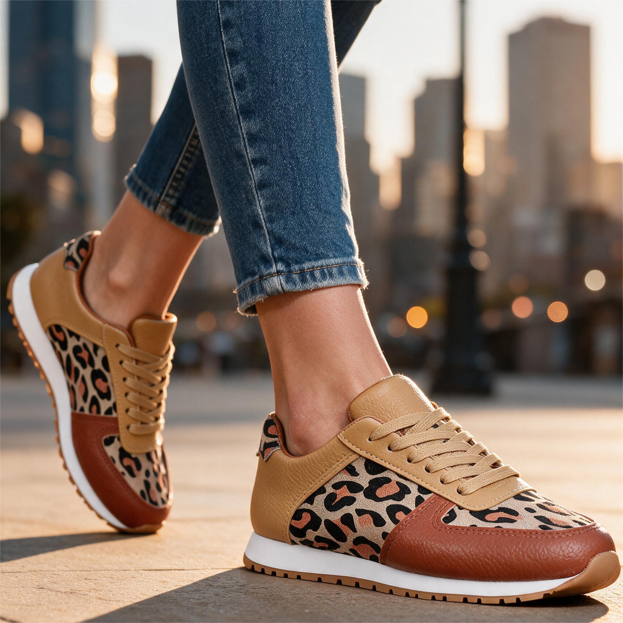 Ella Leopard Sneakers