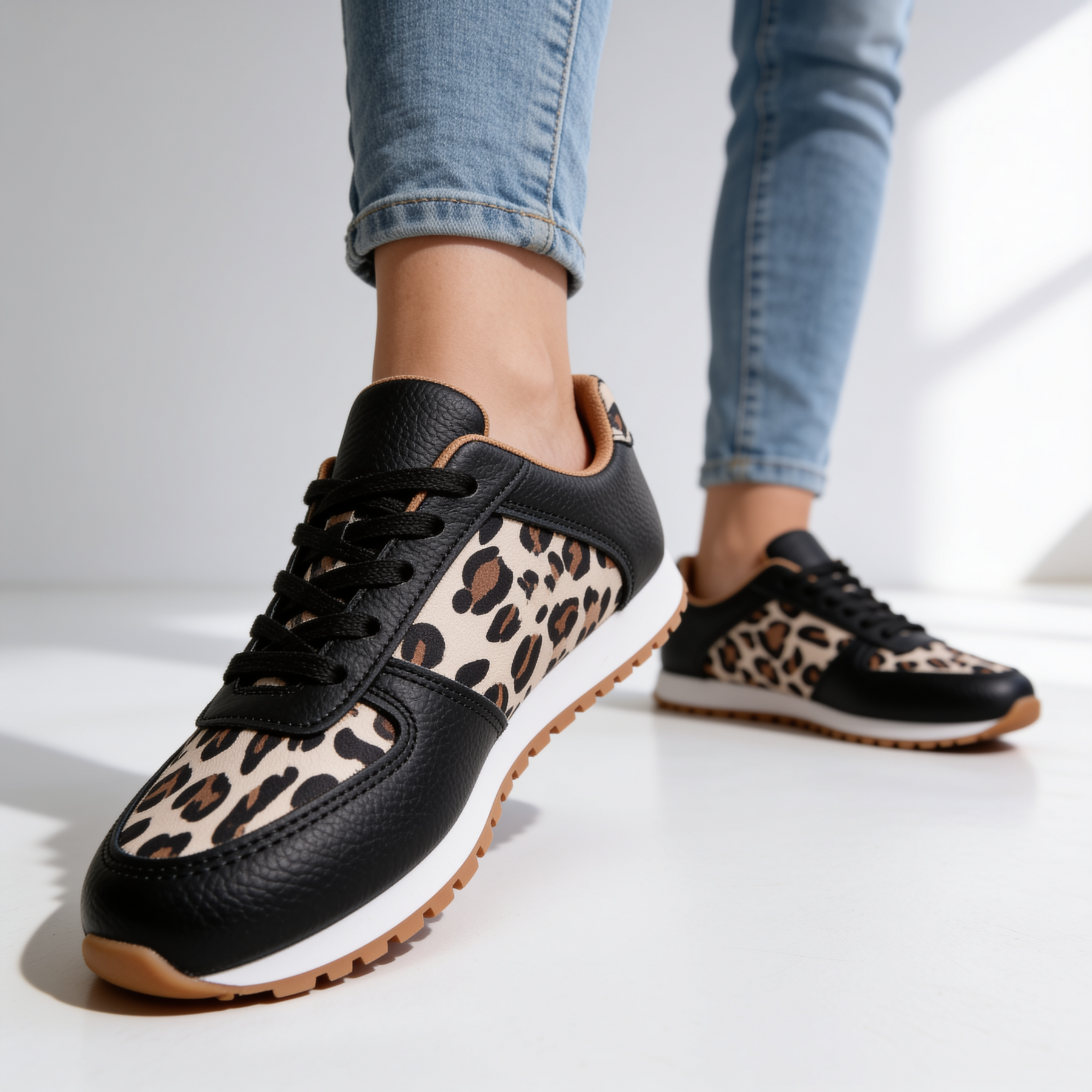 Ella Leopard Sneakers