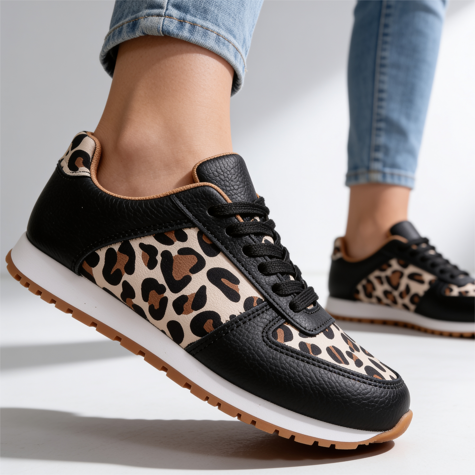 Ella Leopard Sneakers