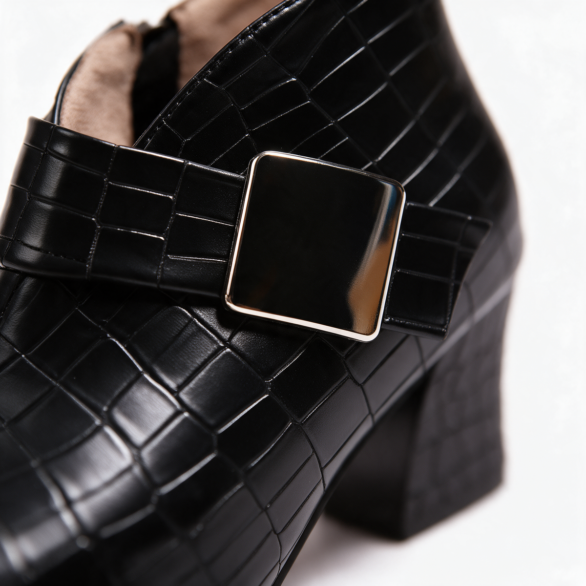 Florence Croc Block Boots