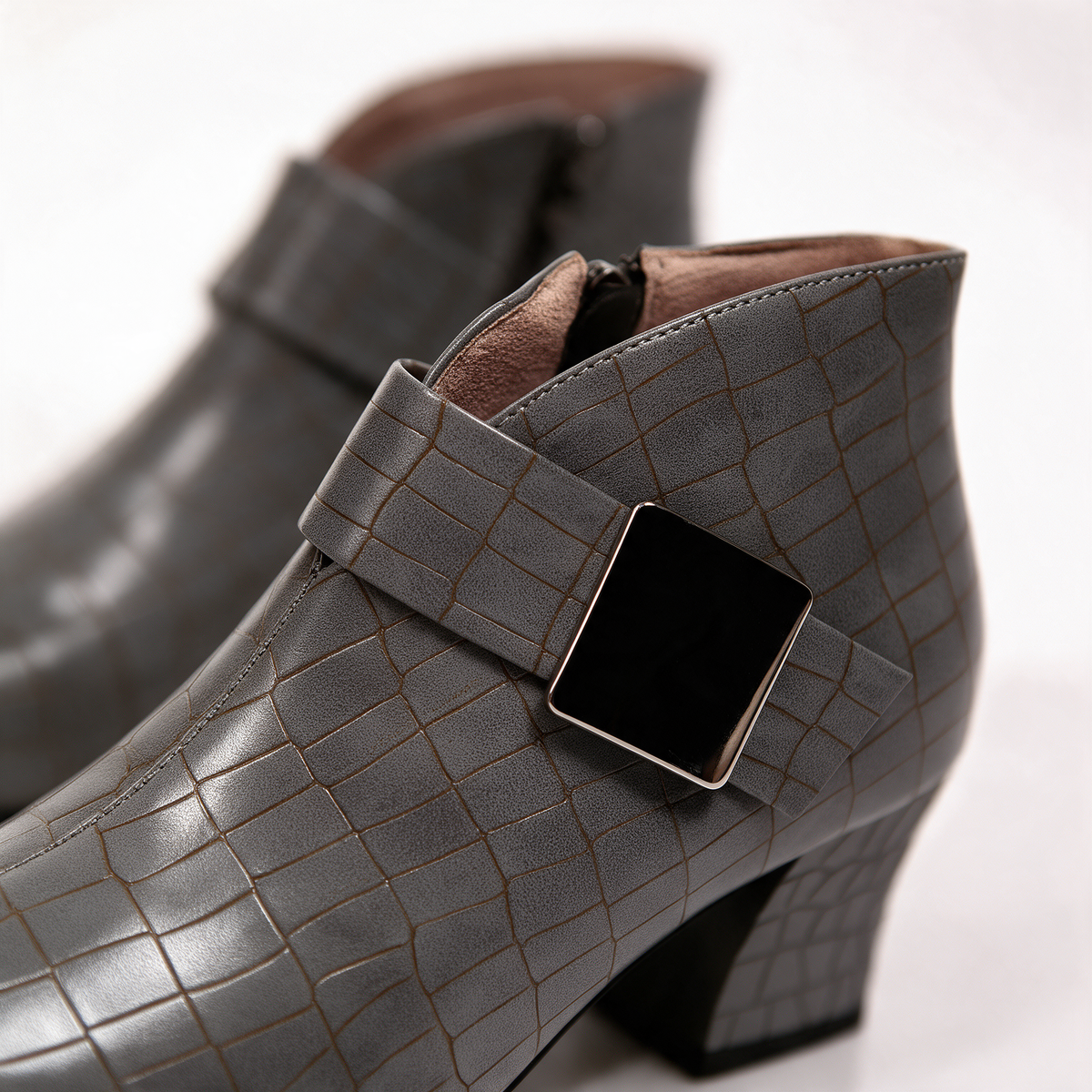 Florence Croc Block Boots