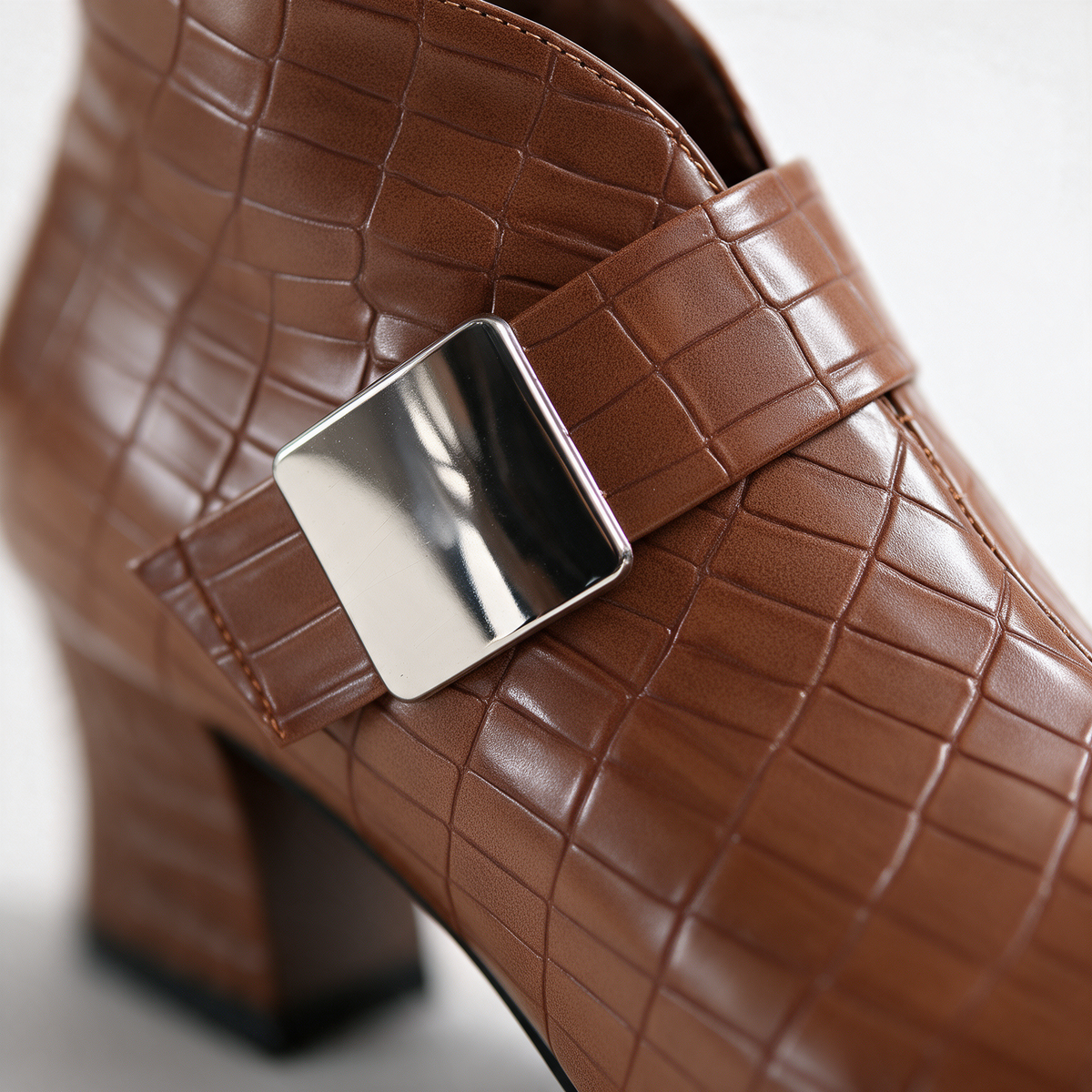 Florence Croc Block Boots