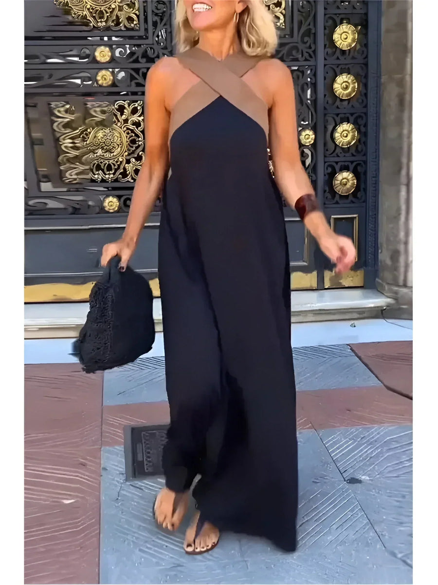 Quirine™ | Wrap-Front Maxi Dress-