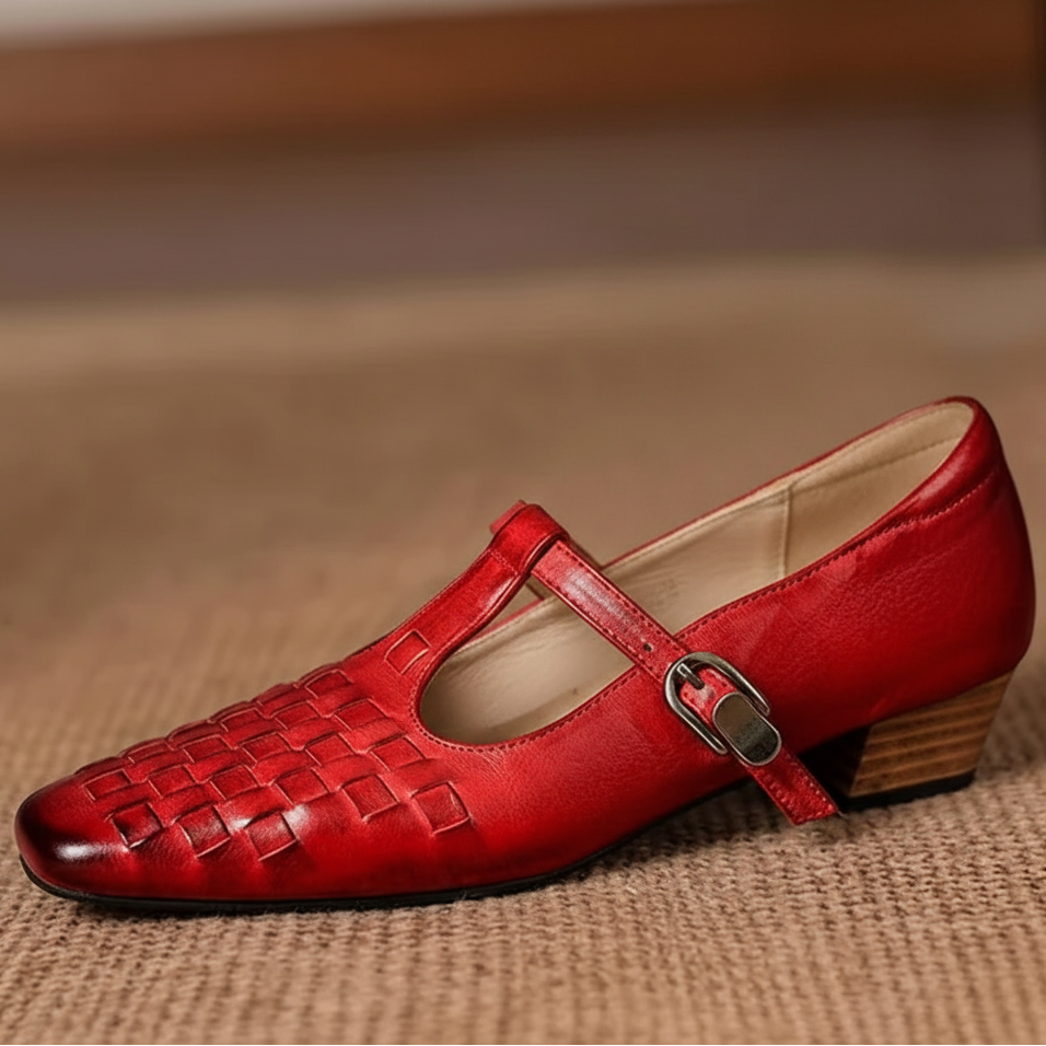 Soretta Genuine Leather Heels