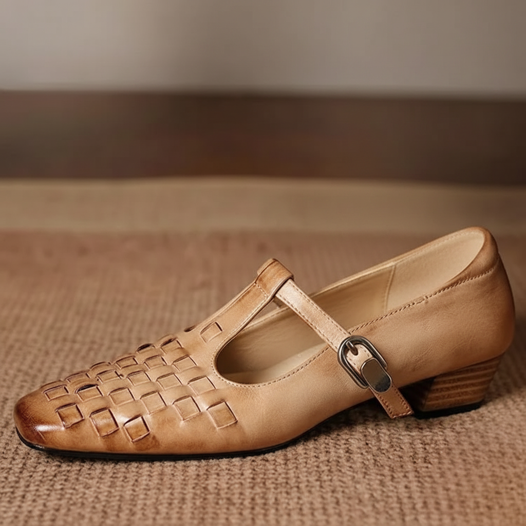 Soretta Genuine Leather Heels
