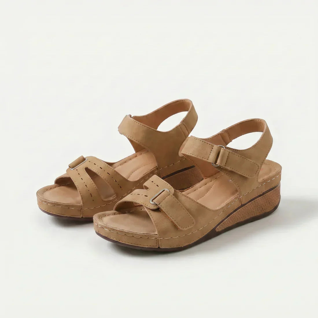 Nadia | Cushioned Wedge Sandals