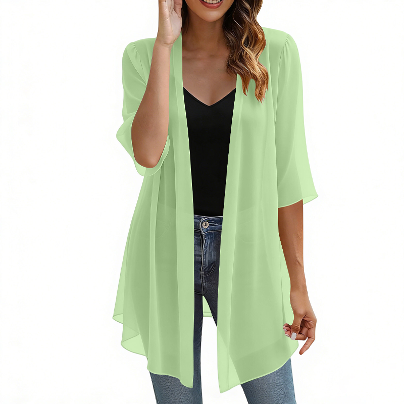 Avery – Lightweight Chiffon Layering Cardigan