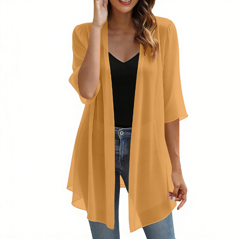 Avery – Lightweight Chiffon Layering Cardigan