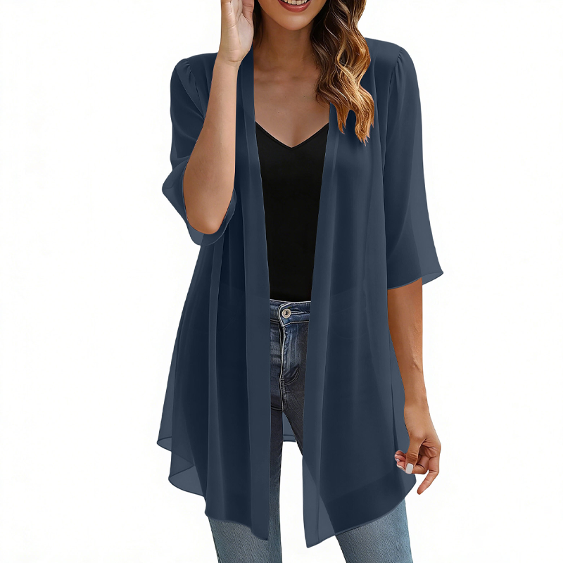 Avery – Lightweight Chiffon Layering Cardigan