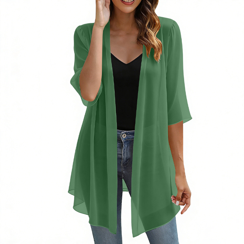 Avery – Lightweight Chiffon Layering Cardigan