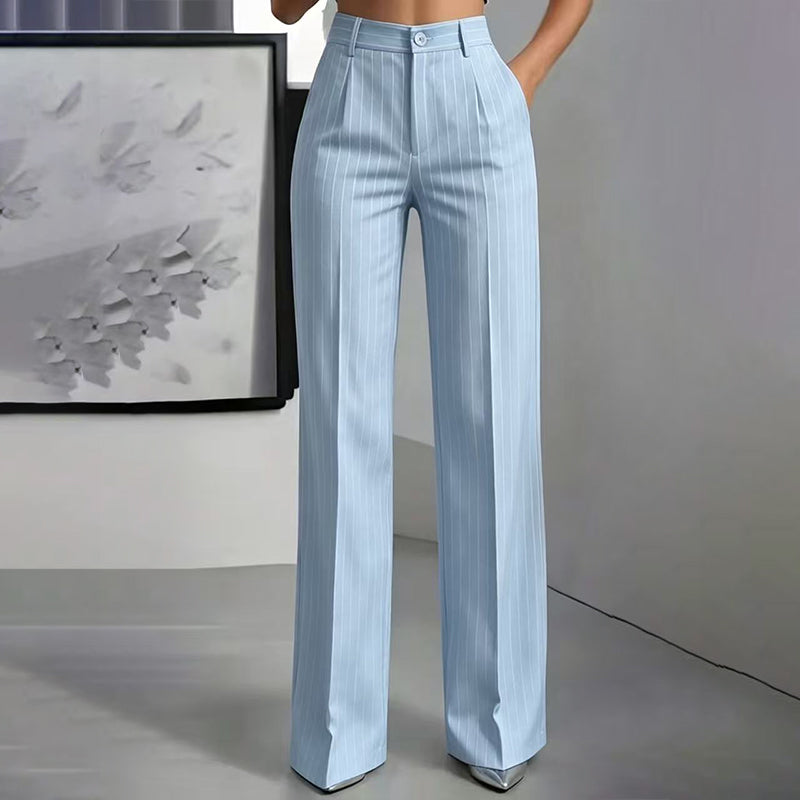 Camille – High-Waisted Striped Wide-Leg Pants