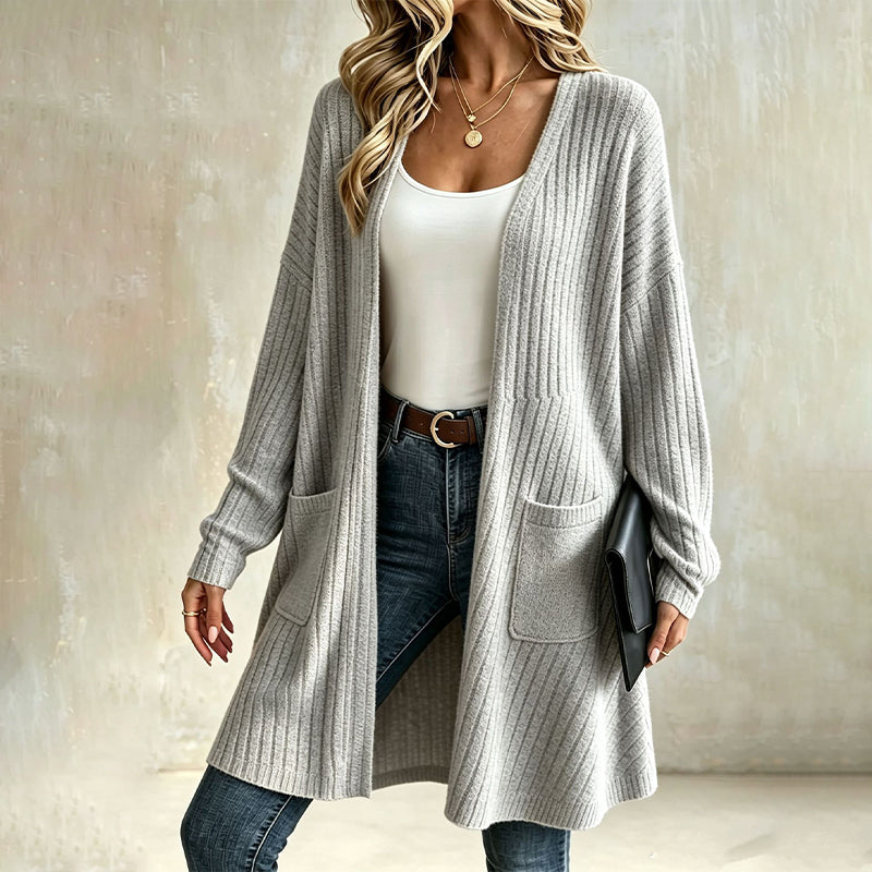 Marianne – Relaxed Ribbed Longline Cardigan