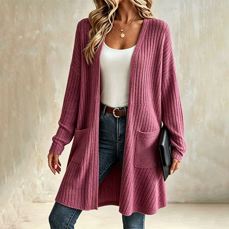 Marianne – Relaxed Ribbed Longline Cardigan