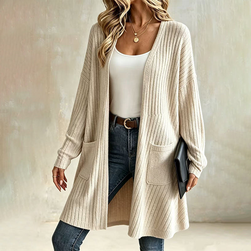 Marianne – Relaxed Ribbed Longline Cardigan