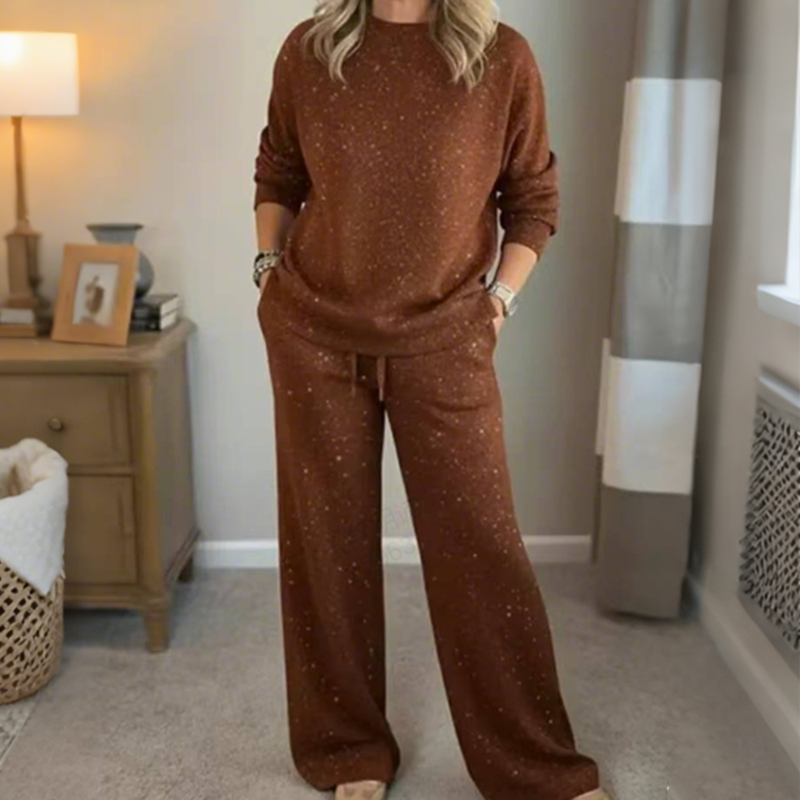 Livia – Relaxed Shimmer Two-Piece Set