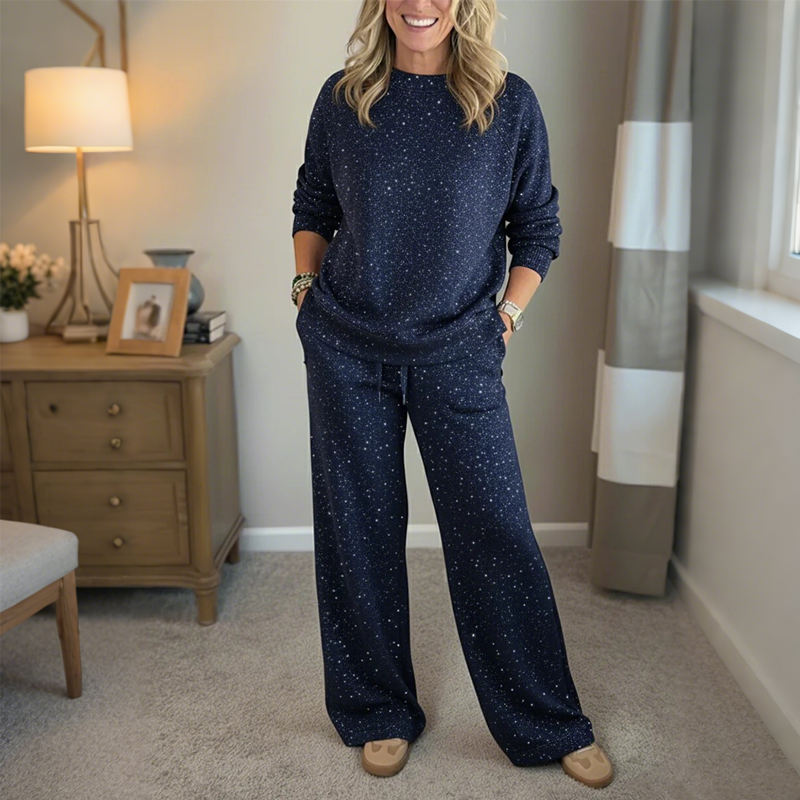 Livia – Relaxed Shimmer Two-Piece Set
