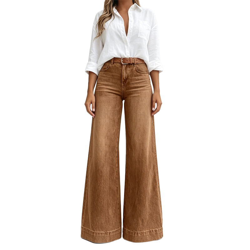 Madeline – Vintage High-Waisted Wide-Leg Jeans